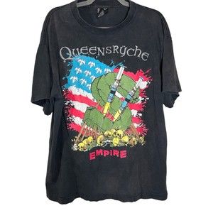 Vintage 90s Queensrÿche Pushead Design Tour T Shirt Size XL